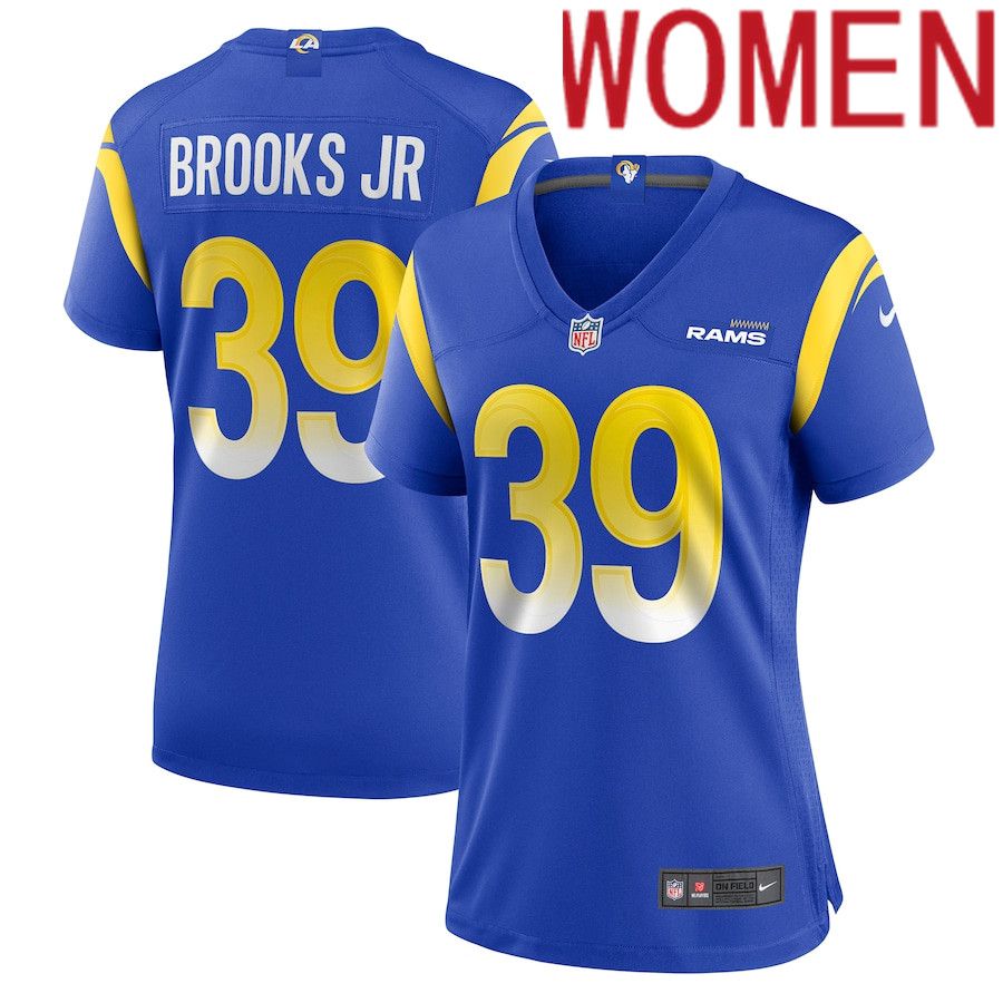 Women Los Angeles Rams #39 Antoine Brooks Jr. Nike Royal Game NFL Jersey->women nfl jersey->Women Jersey